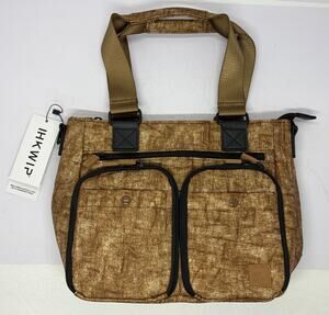 IHKWIP Cargo Catchall Tote in Bronze Mocha With 2 Crossbody Straps NWT